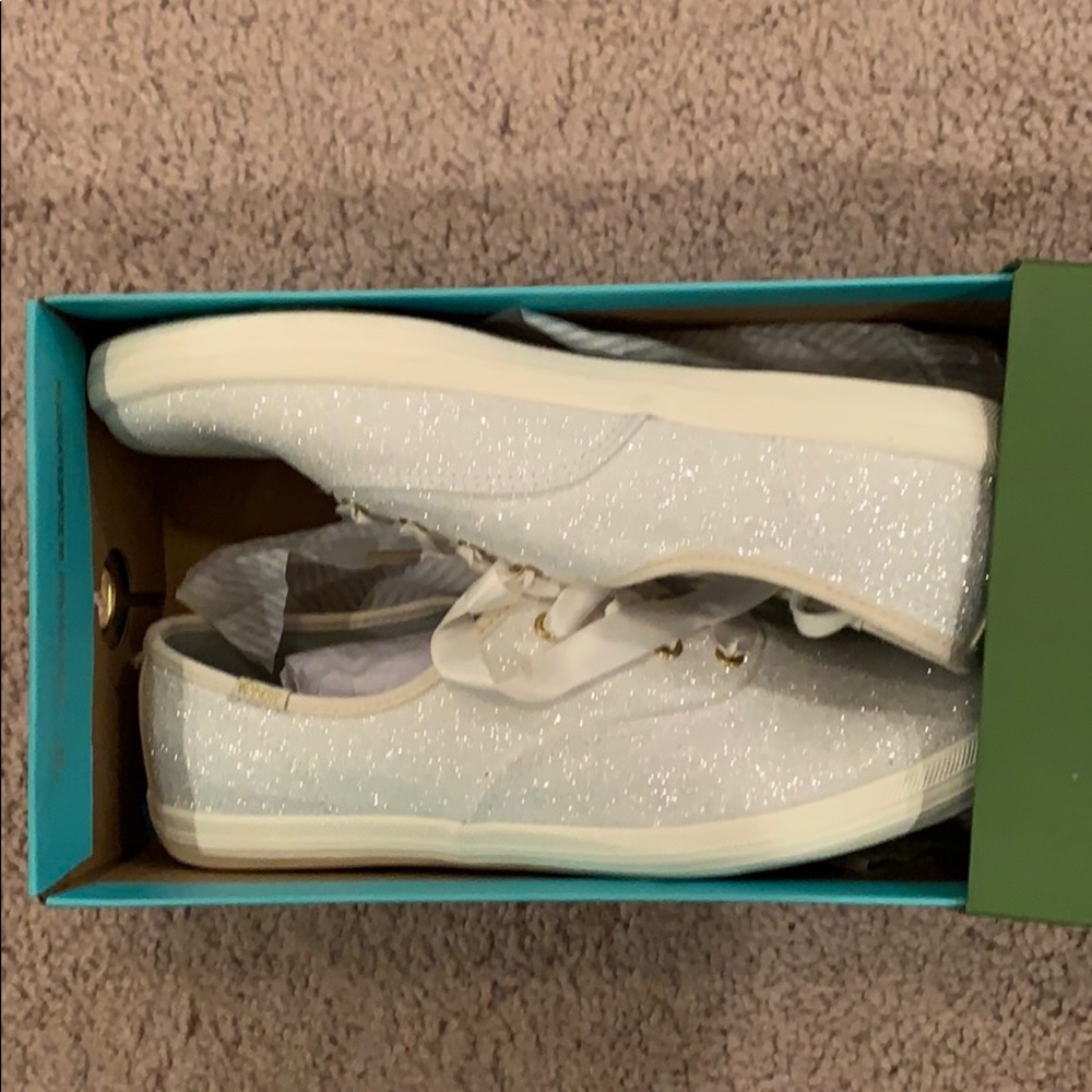 Brand new in box Kate Spade glitter keds